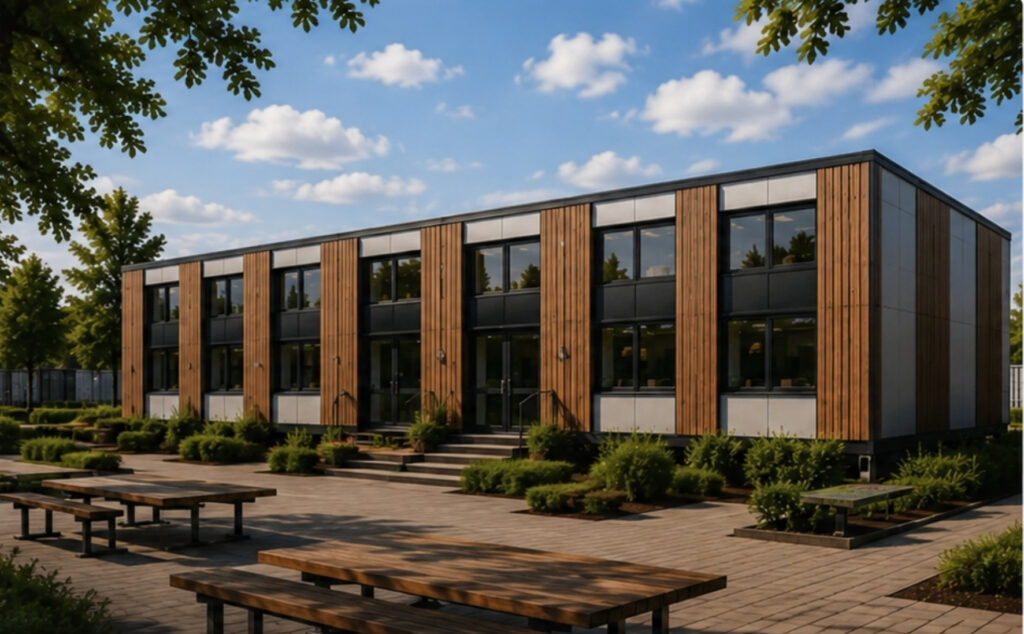 Bij moderne tijdelijke units draait comfort niet alleen om verwarming of koeling, maar om de combinatie van isolatie, kierdichting, ventilatie en gebruik.